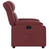 vidaXL Sillón reclinable de cuero sintético rojo tinto