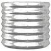 vidaXL Jardinera de acero galvanizado 40x40x36 cm plateado