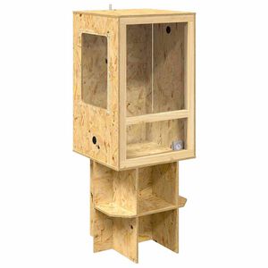 vidaXL Terrario Marr&oacute;n 50 x 50 x 130 cm OSB