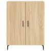 vidaXL Aparador alto madera contrachapada color roble 69,5x34x180 cm