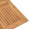 vidaXL Mesa de jard&iacute;n plegable madera maciza de teca 110x110x75 cm