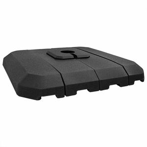 vidaXL Juego de base para parasol cantilever 4 pcs Negro