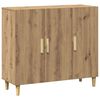 vidaXL Aparador de madera de ingenier&iacute;a roble artisan 90x34x80 cm