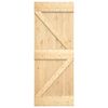 vidaXL Puerta corredera con herrajes madera maciza de pino 85x210 cm