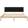 vidaXL Estructura de cama Marr&oacute;n 180 x 200 cm Madera de pino macizo
