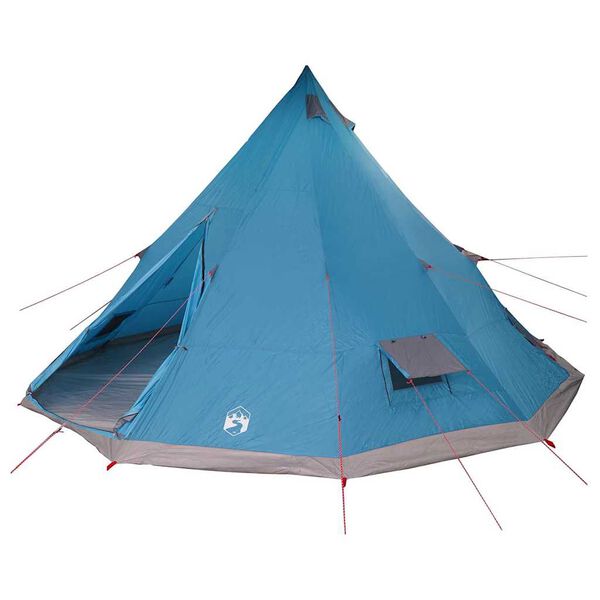 vidaXL Tienda Tipi Familiar con techo Azul y gris 560 x 560 x 300 cm