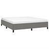vidaXL Cama sin colch&oacute;n de tela gris oscuro 180x200 cm