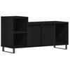 vidaXL Conjunto de mueble de TV Roble Negro 100 x 35 x 55 cm