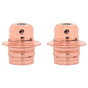 vidaXL Portal&aacute;mparas 2 uds bronce oro rosa E27