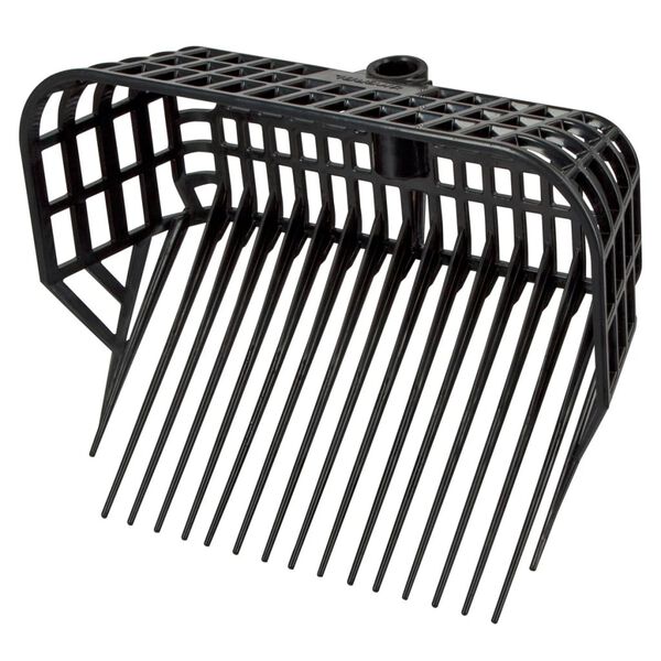 Kerbl Cabeza de horquilla para esti&eacute;rcol Maxi color negro 326056