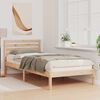 vidaXL Estructura de cama Marrón 90 x 220 cm Madera de pino macizo