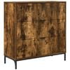 vidaXL Aparador Roble ahumado 79,5 x 33 x 82 cm Madera de ingenier&iacute;a