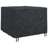 vidaXL Funda para muebles Liso Negro 135 x 135 x 90 cm tela