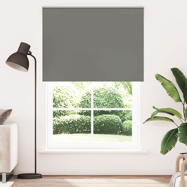 vidaXL Estor Enrollable Opaco gris 160x230 cm Tela Ancho 156,6 cm
