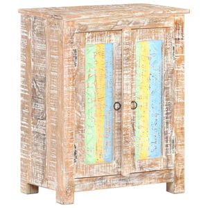 vidaXL Aparador de madera de mango rugosa 61x35x76 cm
