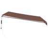 vidaXL Toldo retráctil automático marrón 400x350 cm