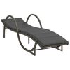 vidaXL Tumbona con coj&iacute;n rat&aacute;n sint&eacute;tico gris 60x199x42 cm