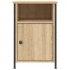 vidaXL Mesitas noche 2 uds madera contrachapada color roble 40x42x60cm