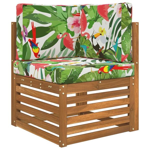 vidaXL Coj&iacute;n para sof&aacute; de exterior 3 pcs de colores Poli&eacute;ster