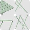 vidaXL Conjunto de Bistro Plegable 3 pcs Menta Claro Acero