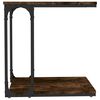 vidaXL Mesa auxiliar madera contrachapada roble ahumado 50x35x52 cm