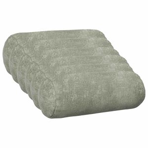 vidaXL Funda de almohada 6 uds. HEERLEN Verde &Oslash; 15 x 40 cm