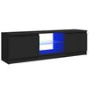 vidaXL Mueble para TV con luces LED negro 120x30x36 cm