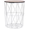 vidaXL Mesa de centro blanco &Oslash; 47 cm