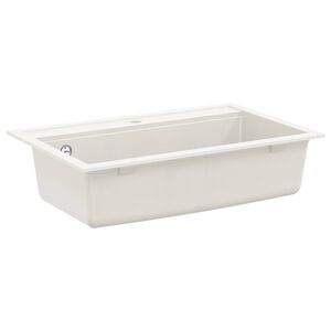 vidaXL Lavabo granito 795 x 505 mm Blanco