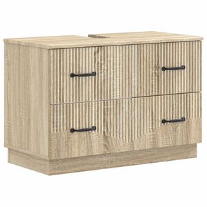 vidaXL Mueble de lavabo para ba&ntilde;o HOORN Roble Sonoma 82 x 41 x 56 cm