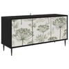 vidaXL Mueble de TV GOTHA 102 x 33 x 51 cm Roble Negro