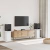 vidaXL Soportes altavoces 2 uds madera ingenier&iacute;a blanco 30x30x60 cm