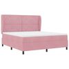 vidaXL Cama tipo Box Spring con colch&oacute;n Rosa 200 x 180 cm Terciopelo