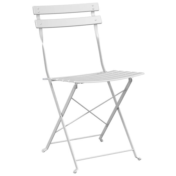 vidaXL Silla de jard&iacute;n plegable 2 pcs 42 x 46 x 82cm Metal