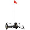 vidaXL Remolque para bicicletas hierro negro 122x53x31 cm