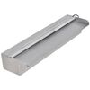 vidaXL Fuente cascada rectangular LED piscina acero inoxidable 45 cm