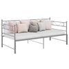 vidaXL Estructura sofá cama extraíble sin colchón metal gris 90x200 cm