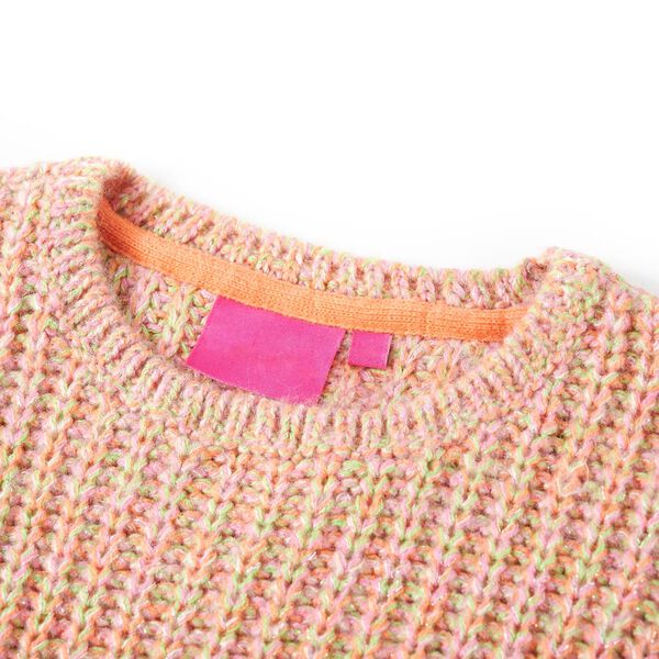 Jersey de punto infantil rosa suave 140
