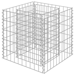 vidaXL Arriate de gaviones de acero 50x50x50 cm