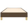 vidaXL Estructura de cama con somier tela marr&oacute;n oscuro 90x200 cm