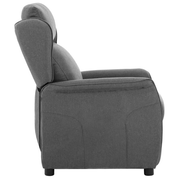 vidaXL Sill&oacute;n reclinable de tela gris claro