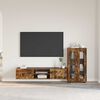 vidaXL Conjunto de mueble de TV con caj&oacute;n FLORIN Roble ahumado