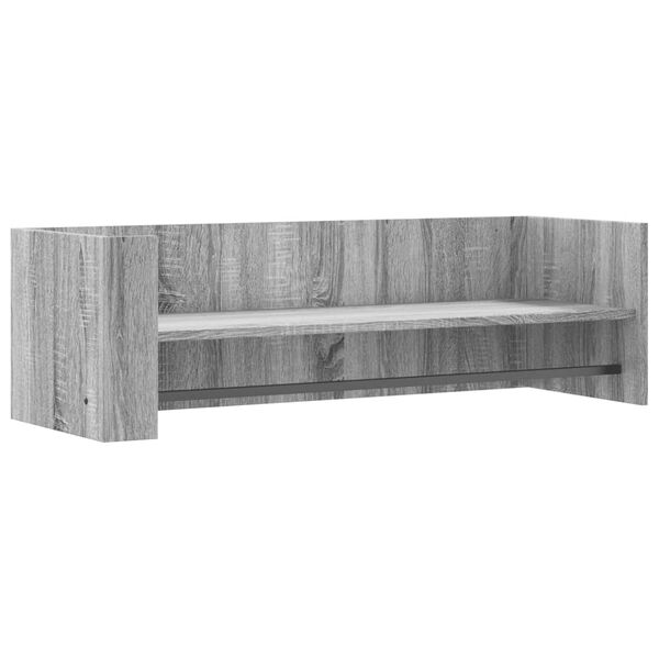 vidaXL Estante de pared madera ingenier&iacute;a gris Sonoma 100x35x30,5 cm