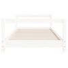 vidaXL Estructura de cama para ni&ntilde;os madera de pino blanco 90x190 cm