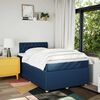 vidaXL Cama box spring con colch&oacute;n tela azul 120x190 cm