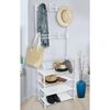 Storage solutions Perchero con 4 estantes blanco 60x26x155 cm