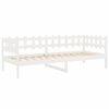 vidaXL Sof&aacute; cama sin colch&oacute;n madera maciza de pino blanco 90x190 cm