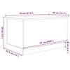 vidaXL Caja de almacenaje madera de ingenier&iacute;a envejecida 70x40x38 cm