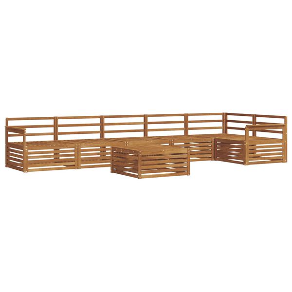 vidaXL Conjunto de sof&aacute;s de exterior 7 pcs Natural