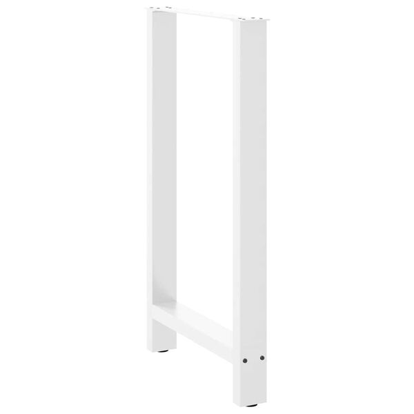 vidaXL Patas para mesa de bar blancas (2 unidades, 60 x 100-101 cm, acero)